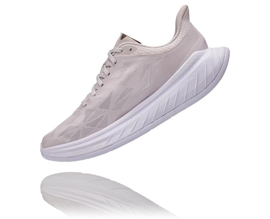 Hoka One One Hardloopschoenen Dames - Carbon X 2 - Grijs - TL5307168